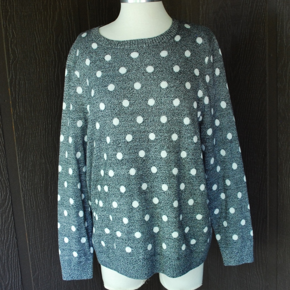 Charter Club Polka Dot Sweater EUC